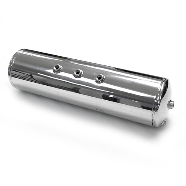 BESTfit Polished Aluminum 8 Inch Diameter Air Tank For Peterbilt