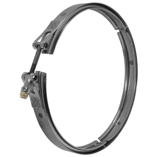 SS V Band Clamp, 10 1/2 Inch W/ 40 Degree Insert Angle For Freightliner