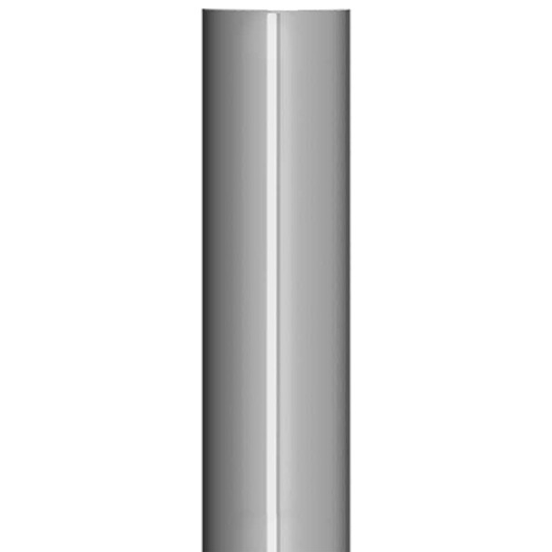 Lincoln Chrome 6 Inch OD Flat Top Exhaust Stack - 108 Inch Length