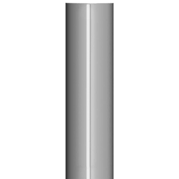 Lincoln Chrome 6 Inch OD Flat Top Exhaust Stack - 54 Inch Length