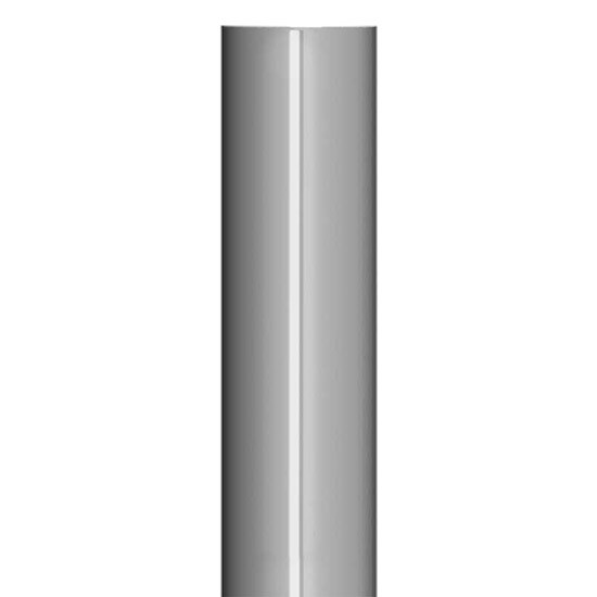 Lincoln Chrome 7 Inch OD Flat Top Exhaust Stack - 108 Inch Length