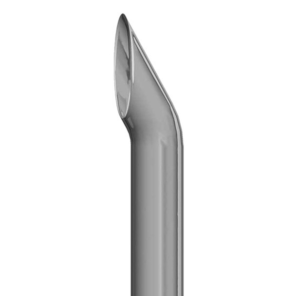 Lincoln Chrome 6 Inch OD Short 30 Turn Out Exhaust Stack - 44 Inch Length