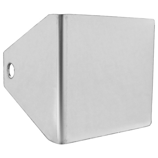 3 X 3 Inch Stainless Steel Exhaust Clamp-Mount Permit Panel/IFTA Bracket
