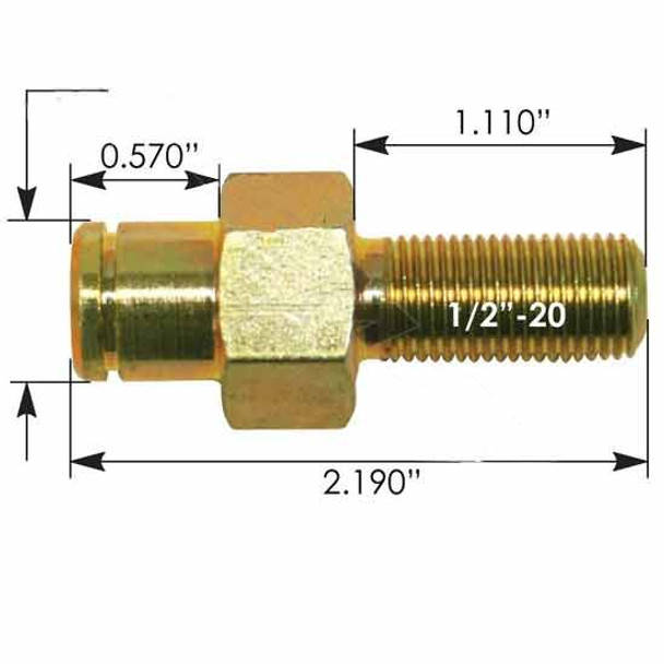 Stud For Hood Spring Replaces 13-03662 For Peterbilt 378 & 379