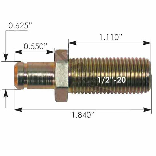 Stud For Hood Cable Replaces 13-03663 For Peterbilt 378 & 379