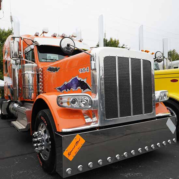 Stainless Steel Fender Mirror, 8 1/2 Inch W/ Single Arm Stainless Steel Fender Mirror, 8 1/2 Inch W/ Single Arm