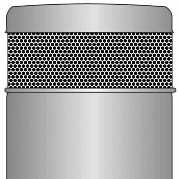 SS Punched Breather Screen W/ Small 1/4 Inch Circles For 15 Inch Premium Donaldson Air Cleaner