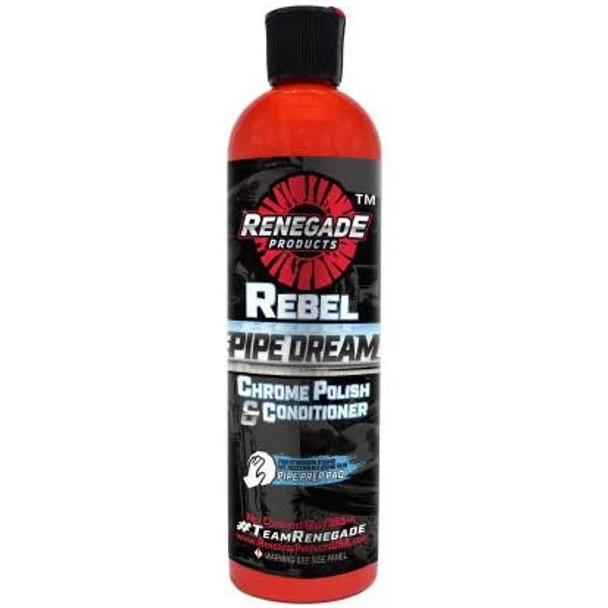 12oz Renegade Rebel Pipe Dream Chrome Conditioner & Polish