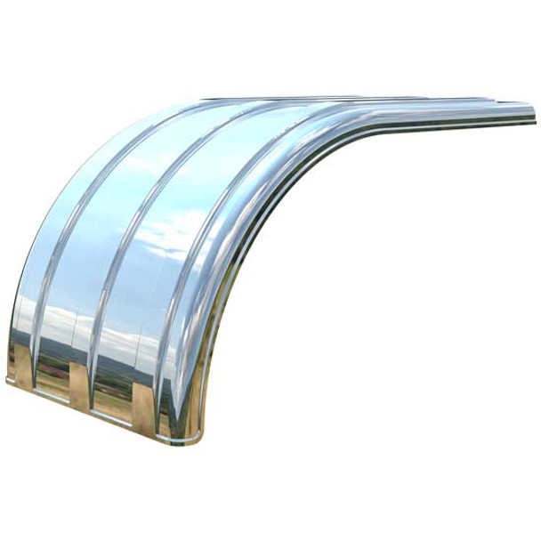 Minimizer 950 Series Silver Mirror Finish Half Fender - Elite Truck  Accessories