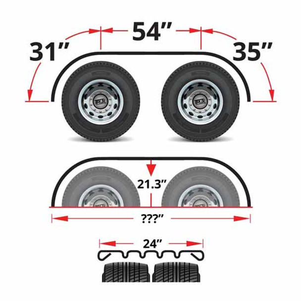 120 Inch Stainless Steel Ribbed Full Fender W/ 18 Inch Drop & Beaded Edge