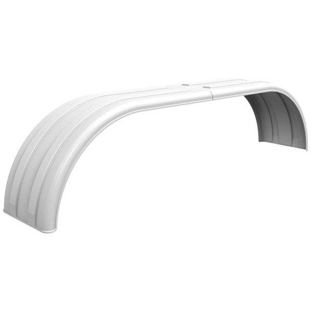Minimizer The Brute 104 Inch White Poly Tandem Axle Fenders - Pair
