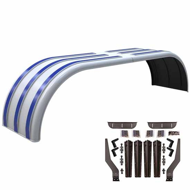 Minimizer The Brute Paintable Full Fender Kit W/ Black Plastic Mounting Brackets