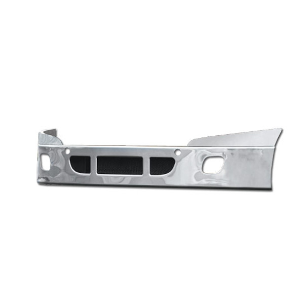BESTfit 14 Inch Stainless Clad Aluminum Bumper W/ Tow, Vent & Fog Light Holes For Freightliner Cascadia