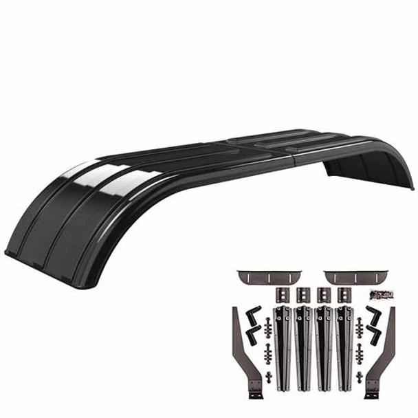 Minimizer Work Horse Carbon Fiber Full Fender Kit W/ Carbon Fiber Style Plastic Mounting Brackets