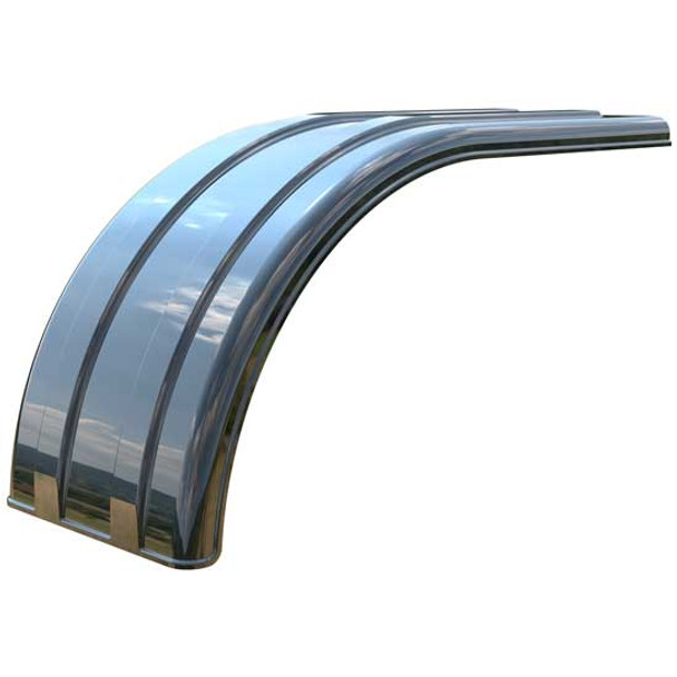 Minimizer Super Single Long Half Smoky Black Mirror Poly Fenders
