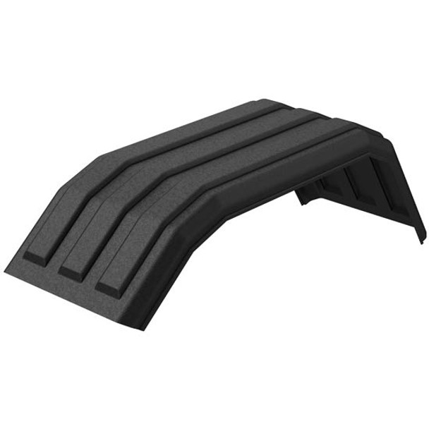 Minimizer Poly Front Section Fender of 202/302/1021- Black- For Tri-Axle W/ 22.5 Inch or 24.5 Inch Tires