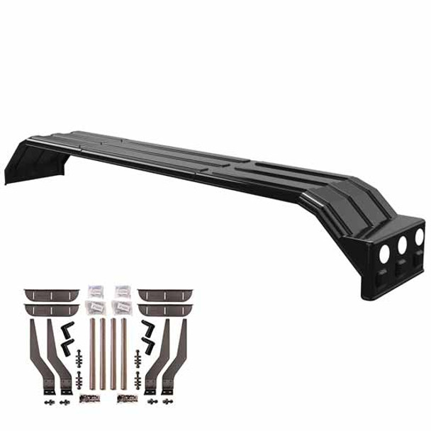 Minimizer MINTA 1554 Single Axle Fender Kit - Carbon Fiber Finish W/ Light Box W/ Stainless Steel Bolt-On Mounting Brackets