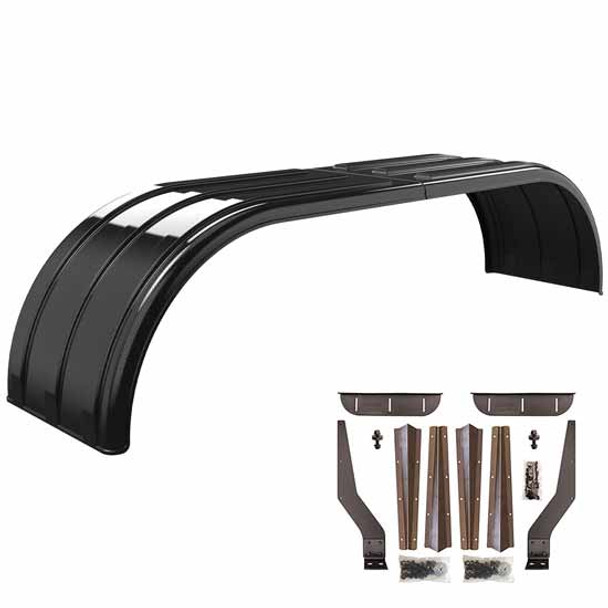 Minimizer Carbon Fiber Poly MIN900 Single Axle Fender Kit W/ Steel Mounting Brackets