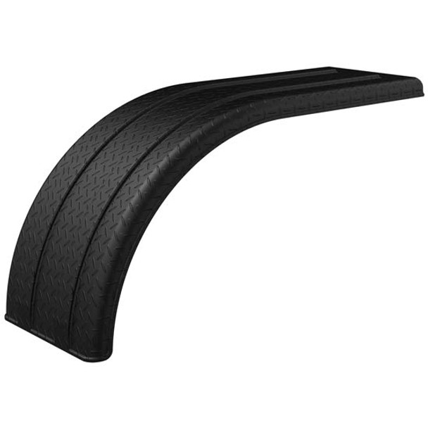 Minimizer Diamond Plate Black Poly Brute 104 Inch Tandem Axle Fender 19.5In Width, 23In Drop For 52 And 54 Inch Axle Spread Minimizer Diamond Plate Black Poly Brute 104 Inch Tandem Axle Fender 19.5In Width, 23In Drop For 52 And 54 Inch Axle Spread