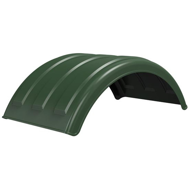 Minimizer Green Poly MIN150 Fender For Multiple Axle Semi Tractor Or Trailer With Dual 22.5 Inch Or 24.5 Inch Wheel