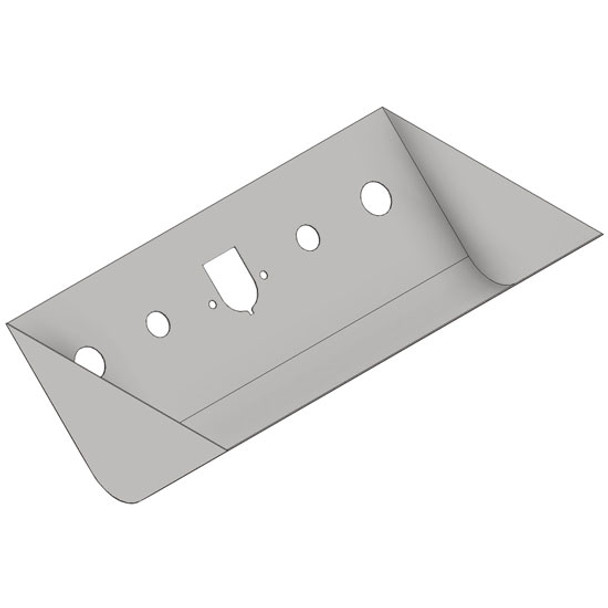 Smooth Aluminum Recessed Air Line Box Radius Bottom W/ Flange, Trailer Air, 7-Way, Hydraulic Hookups Smooth Aluminum Recessed Air Line Box Radius Bottom W/ Flange, Trailer Air, 7-Way, Hydraulic Hookups