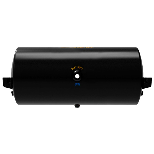 Steel Air Tank 12 Inch Diameter X 29.5 Inch Length 2850 Cubic Inch Volume - Black