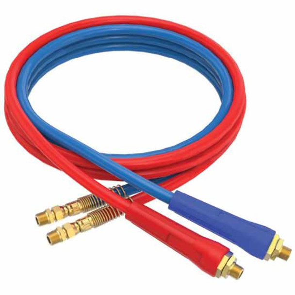 12 Foot Rubber Air Line Set With Flexible Red/Blue Grips