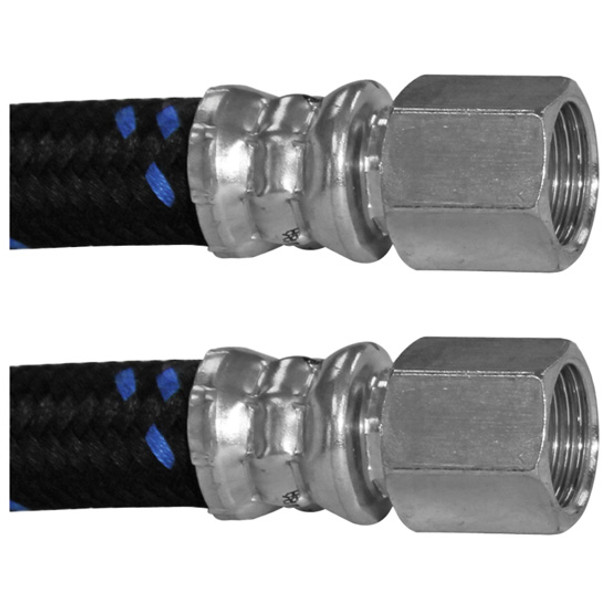 Wire Braid Compressor Discharge Hose, 27 Inch W/ Flare Fittings For Freightliner Cascadia