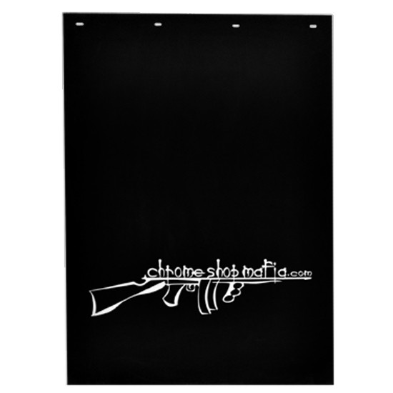 24 X 36 Inch Chrome Shop Mafia Mud Flap Driver Side