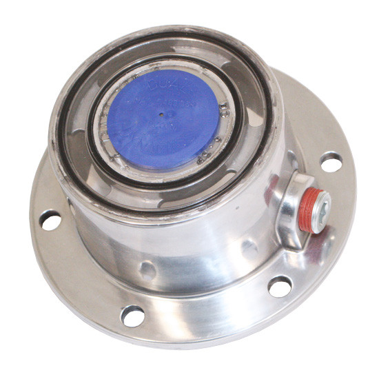 Polished Aluminum Hub Oiler Cap For Steer Axle 6 Bolt 4 1/2 Inch BC