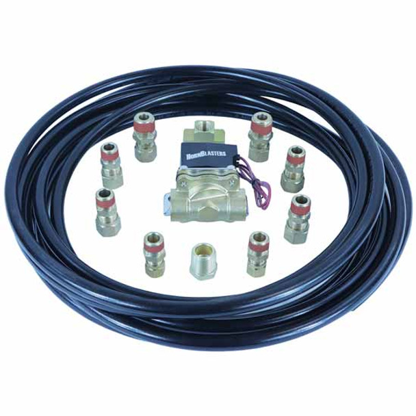 Over-Inflate Kit For PACCAR Rear Air Suspension - Includes 12V Air Solenoid, 25 Ft 1/2 Inch Air Line & Fittings