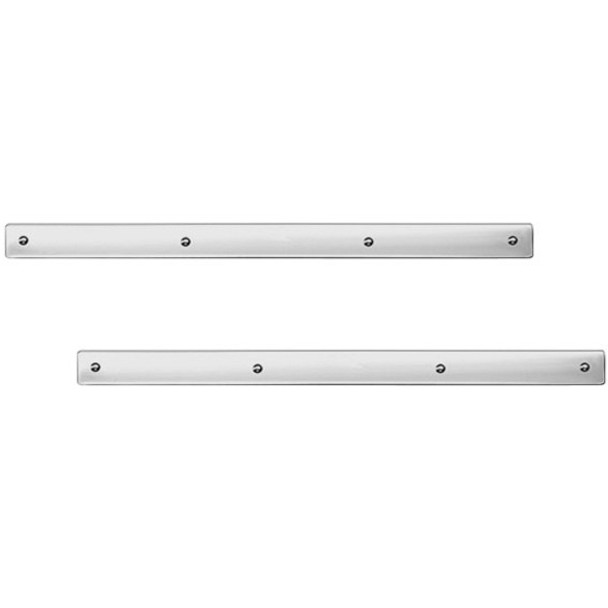 24 X 2 Inch 304 Stainless Steel Standard Top Flap Strips - Pair
