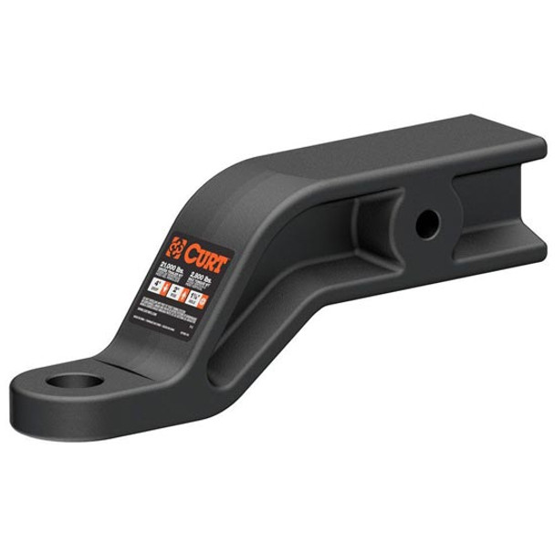 Industrial Duty Ball Mount W/ 1.25 Inch Hole, 2 In. Rise, 4 In. Drop For 3 In. Receiver Tube - Rated To 21,000 Lbs. GTW