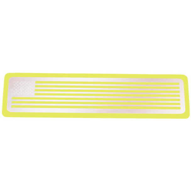 CSM SS American Flag Step Plate - Yellow Powder Coat, 5 X 20 X 1/4 Inch