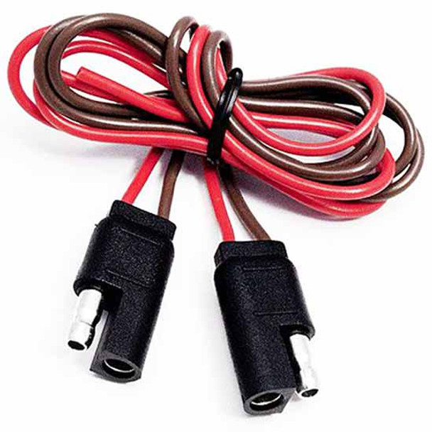 2-Way FM Flat Trailer Connector And M 2-Way Flat Trailer Connector W/ 12 Inch 16 AWG Wires