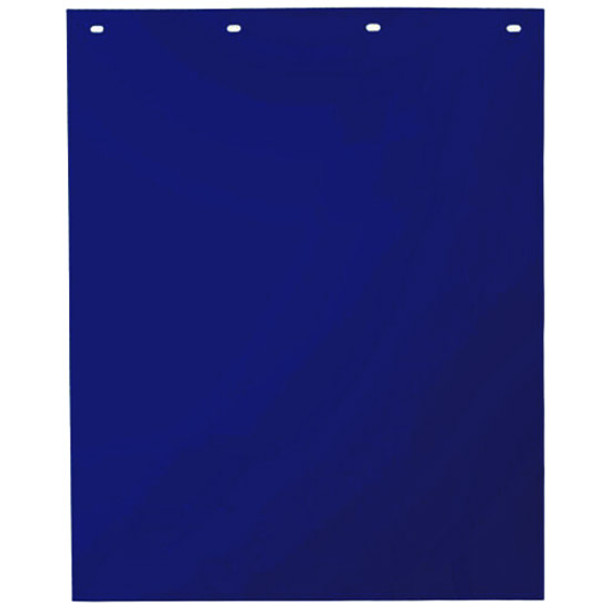 24 x 30 Inch Dark Blue PolyPro Mud Flaps W/ Groove Rolled Shallow Back