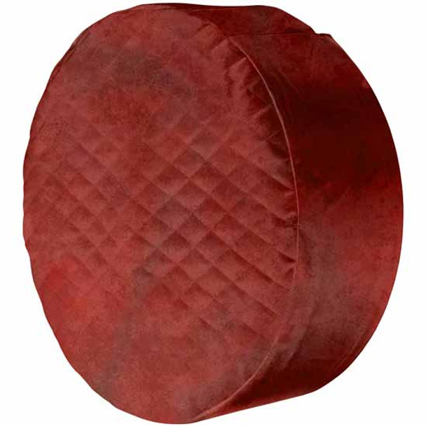 24.5 X 9 Inch Quilted Wine Vinyl Fuel Tank End Cover