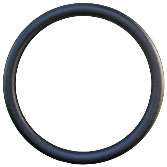 18 Inch Black Vinyl Half Wrap Steering Wheel Cover