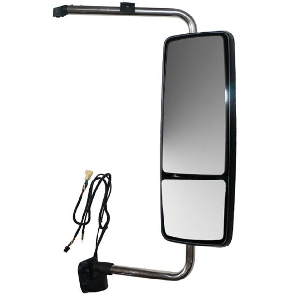 BESTfit Chrome Electric, Heated Mirror Assembly With Brackets For International ProStar Passenger Side