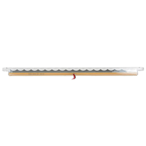 12 Inch 18 Diode Flush Mount Pearl Dual Function Light Bar - Amber LED / Clear Lens