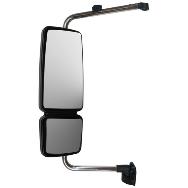 BESTfit Chrome Mirror Assembly With Brackets For International WorkStar Driver Side