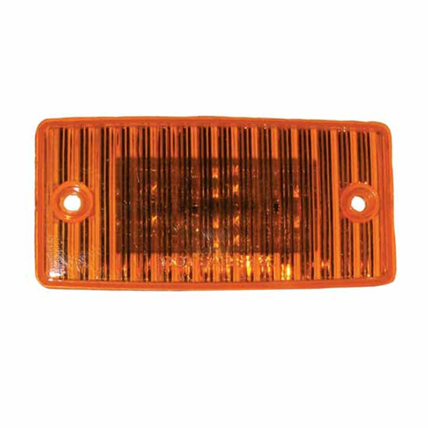 20 LED Amber Cab Marker Light W/ Rippled Amber Lens For Freightliner