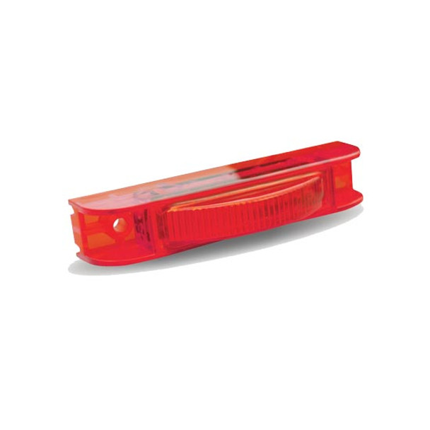 4 Inch Thin Line Red Marker LED Light W/ 7 Diodes