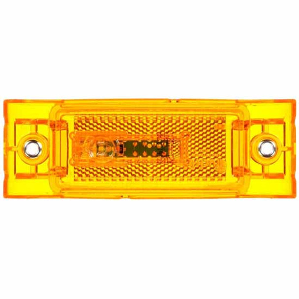 Truck-Lite 21 Series 2 Diode Amber LED Amber Lens Rectangular Marker Clearance Light W/ Reflector