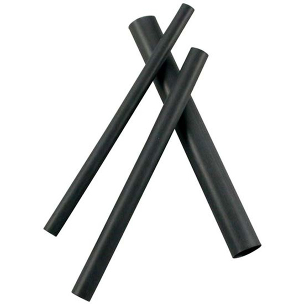 Black Heat Shrink Tubing, 4 Inch Length, 3/16 Inch, 1/4 Inch, And 3/8 Inch I.D. - 8 PCS