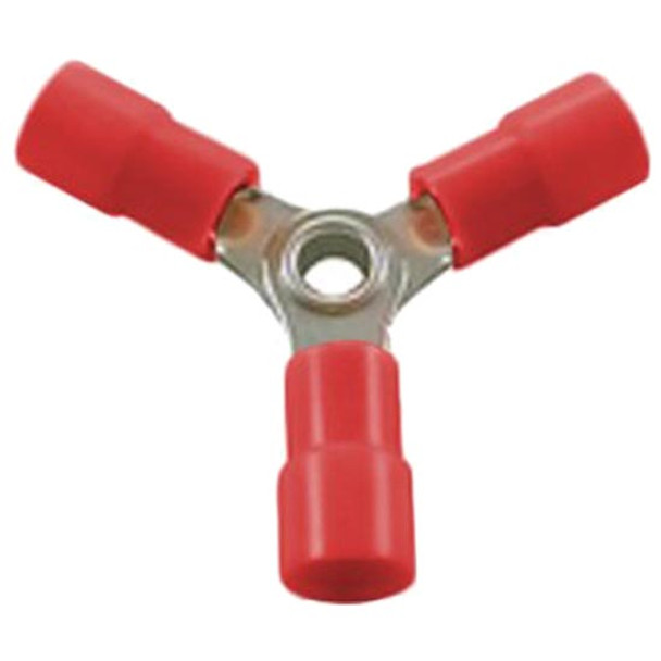 22-18 AWG Red 3 Way Vinyl Connector - 4 PCS