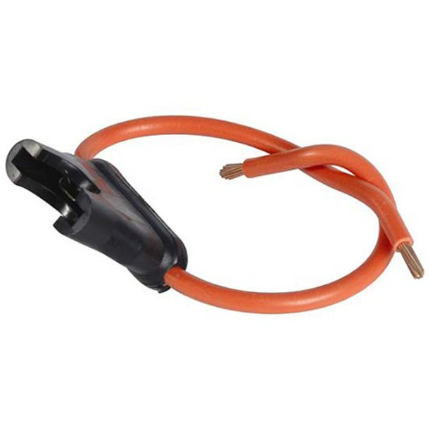 1-30 AMP ATC/ATO In-Line Fuse Holder W/ 7 Inch 12 AWG Orange Wire
