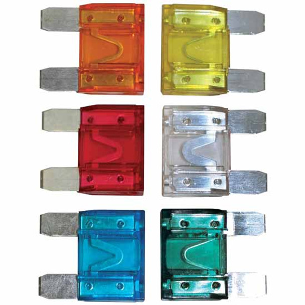 Maxi Fuse Kit, Includes 20, 30, 40, 50, 60, 80 AMP Fuses - 6 PCS