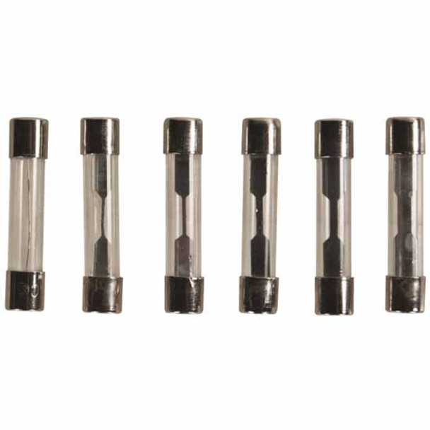 British/ Japanese Vehicle Fuse Kit, Includes 5, 7.5, 10, 15, 20, 30 AMP AGC Glass Fuses - 6 PCS