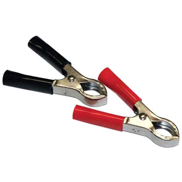 50 A Red/Black Clamps W/ Vinyl Handles